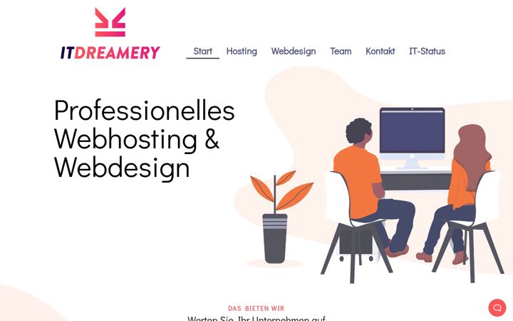 Screenshot of itdreamery.com