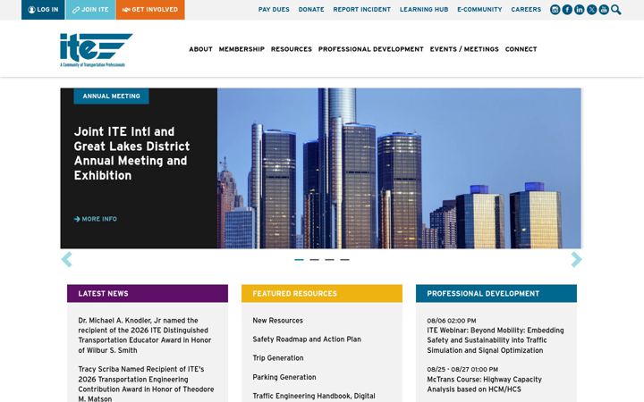 Screenshot von ite.org