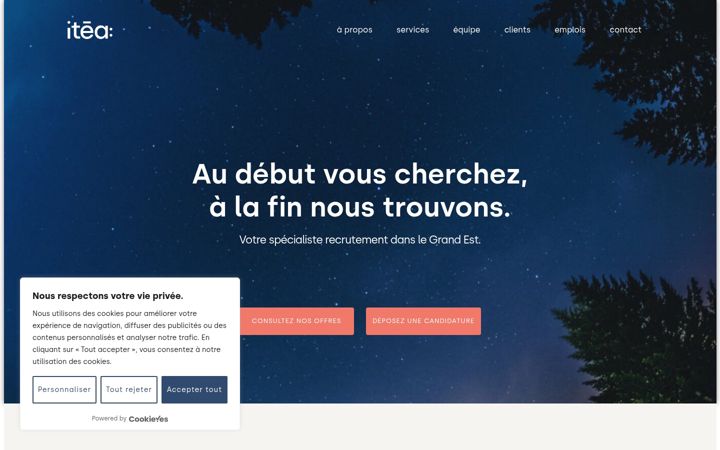 Screenshot of itea-rh.fr