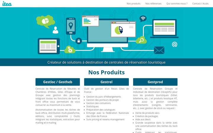 Screenshot of itea.fr
