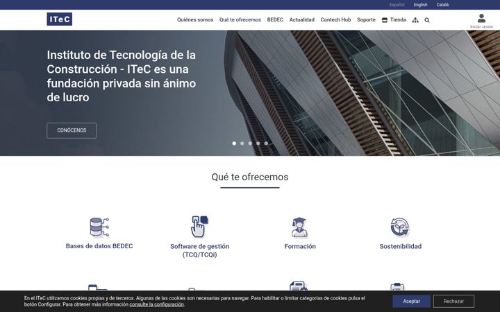 Screenshot of itec.es