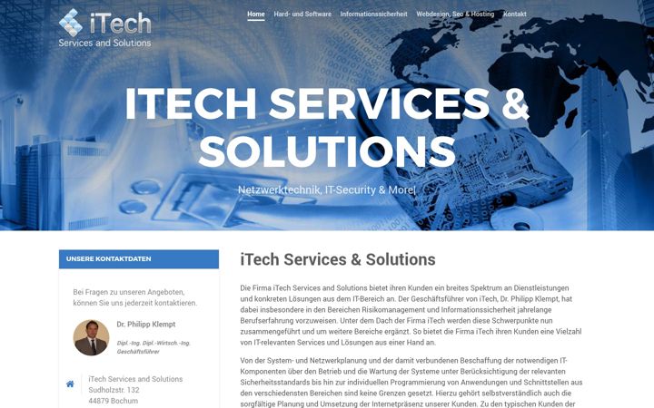 Screenshot of itech-services.de