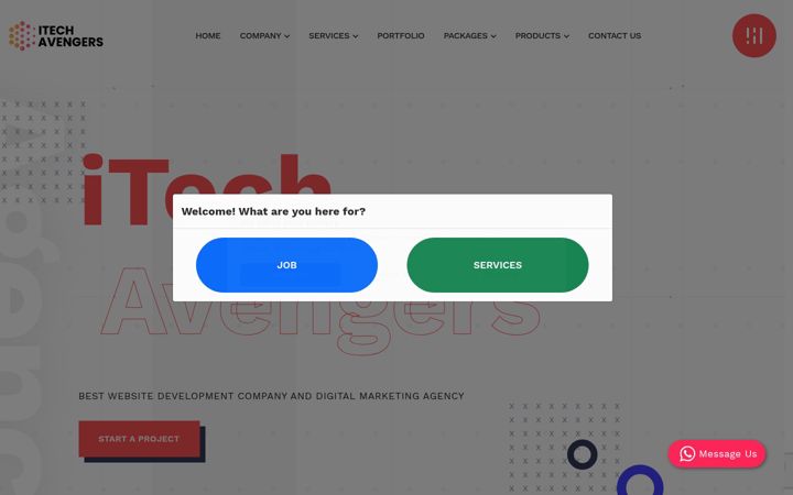 Screenshot of itechavengers.com