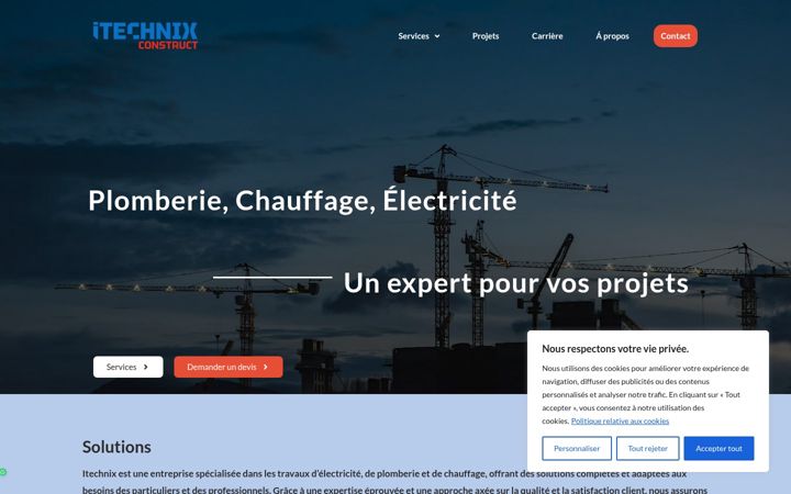 Screenshot of itechnix.be