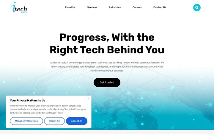 Screenshot of itechstack.com