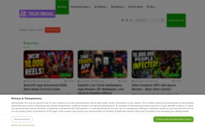 Screenshot of itechyoutube.com