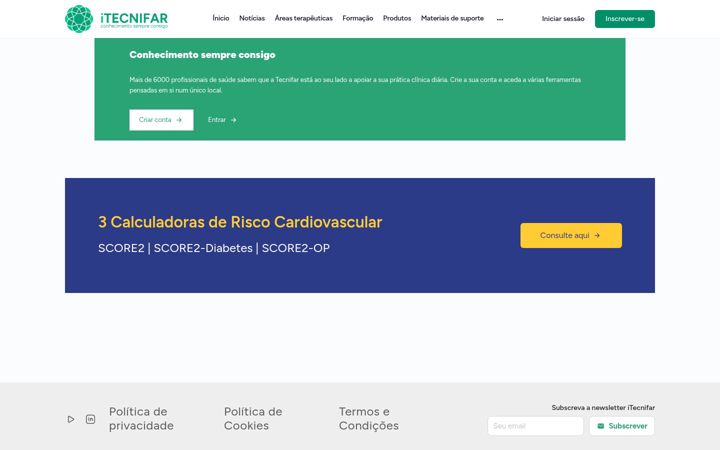 Screenshot of itecnifar.pt