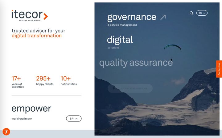Screenshot of itecor.com
