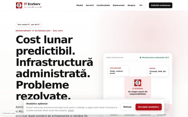 Screenshot of itecoserv.ro