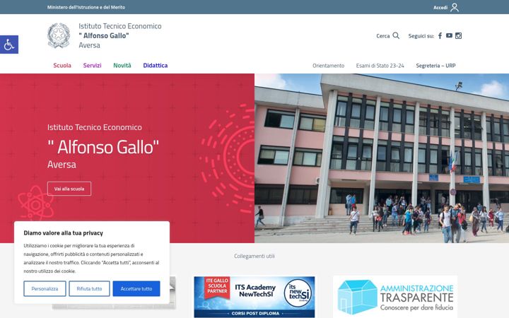 Screenshot of itegallo.it