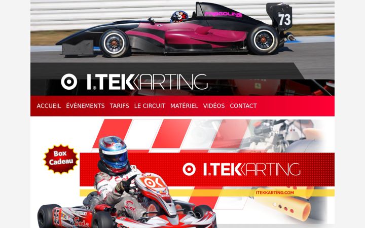 Screenshot of itekkarting.com