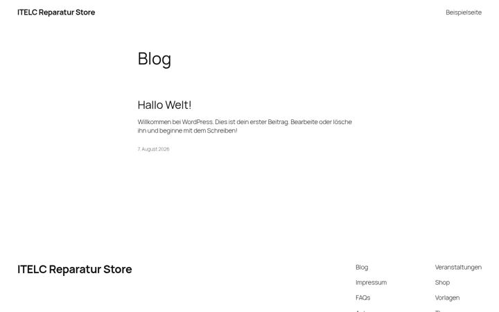 Screenshot of itelc.de