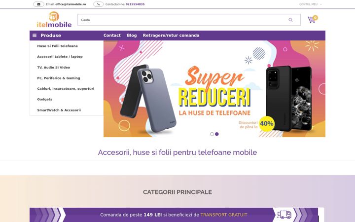 Screenshot of itelmobile.ro