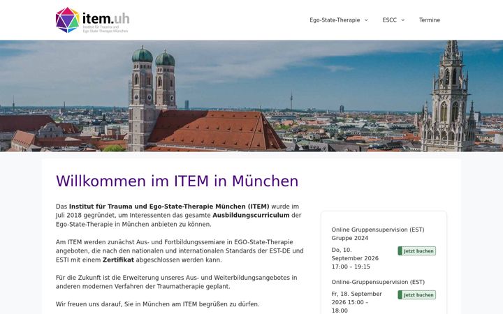 Screenshot of item-uh.de