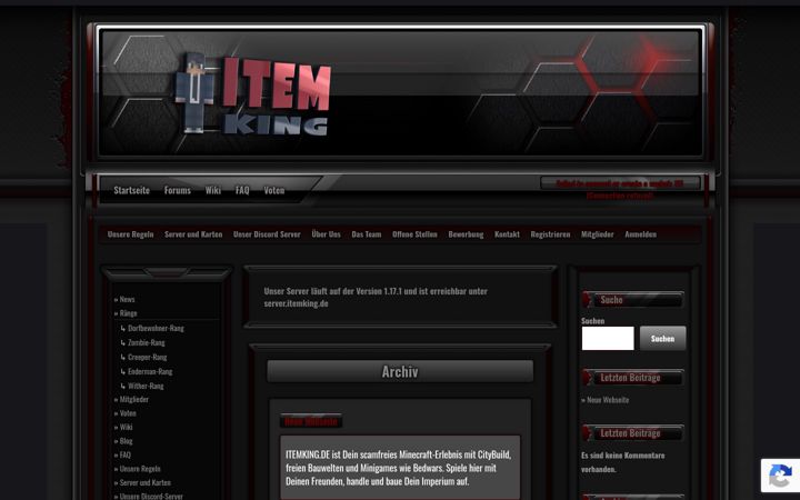 Screenshot of itemking.de