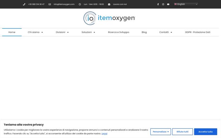 Screenshot of itemoxygen.com