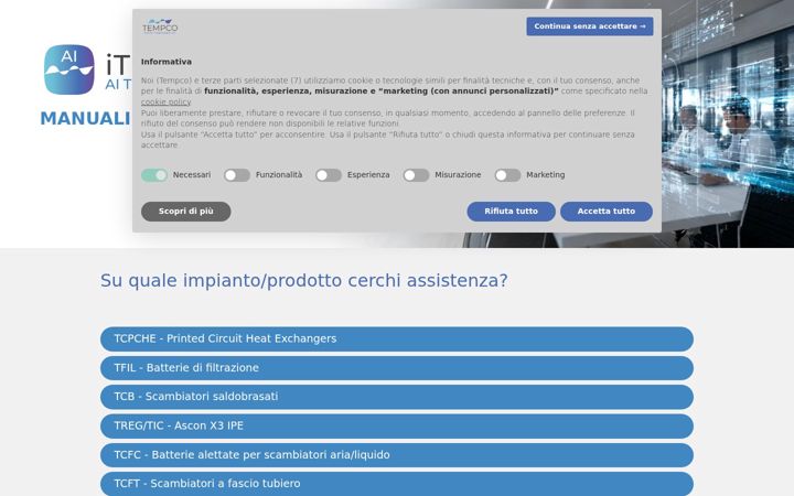 Snímek obrazovky itempco.it