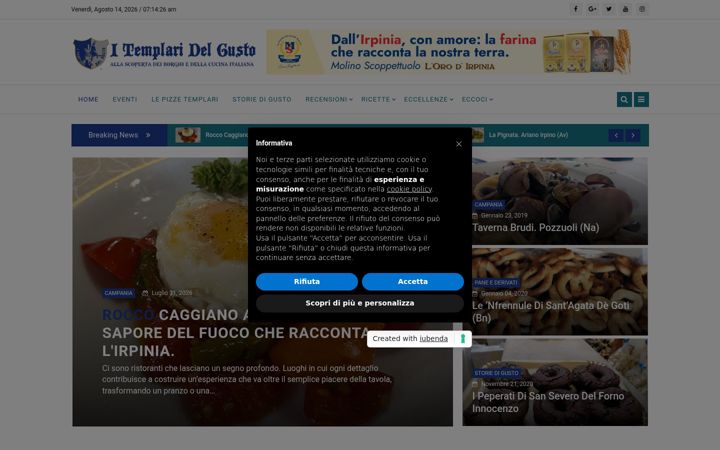 Screenshot of itemplaridelgusto.it