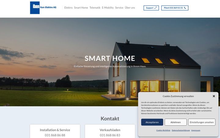 Screenshot of iten-elektro.ch