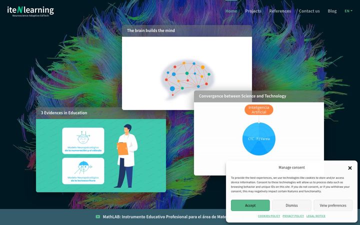 Screenshot of itenlearning.com