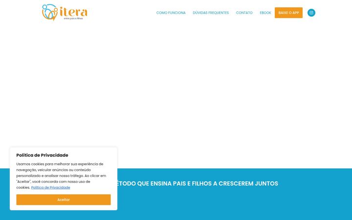 Screenshot of iteraentrepaisefilhos.com.br