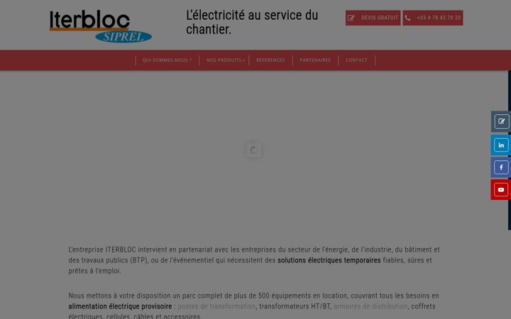 Screenshot of iterbloc.fr