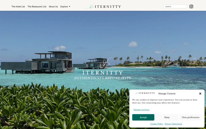 Screenshot of iternitty.com