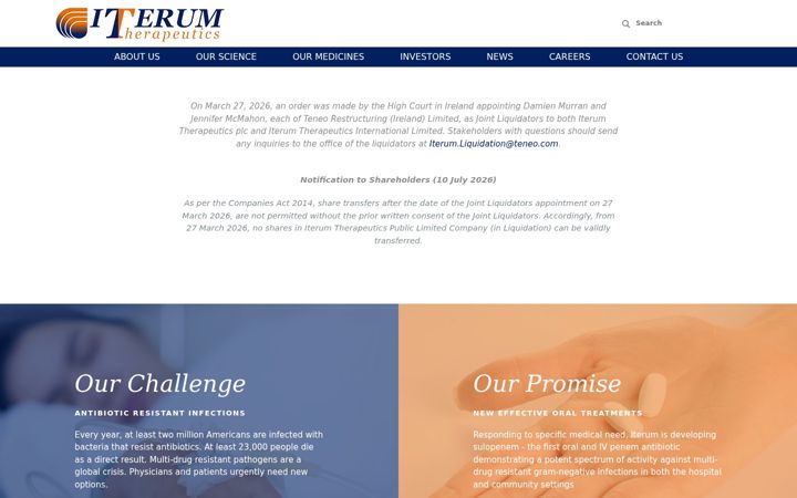 Screenshot of iterumtx.com