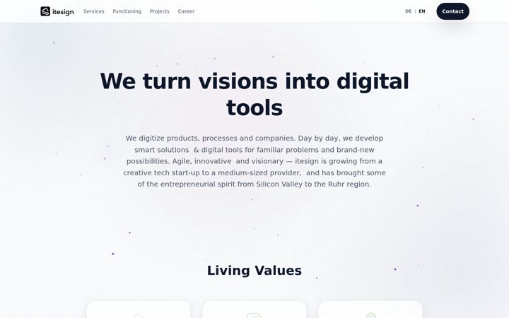 Screenshot of itesign.de