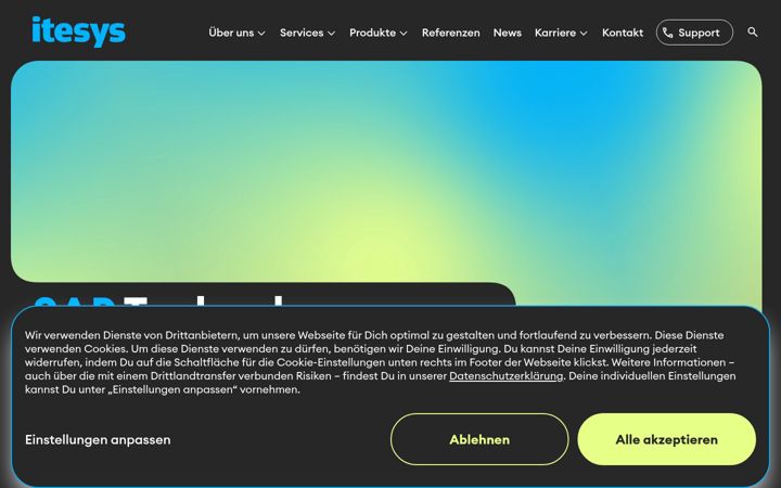 Screenshot of itesys.expert