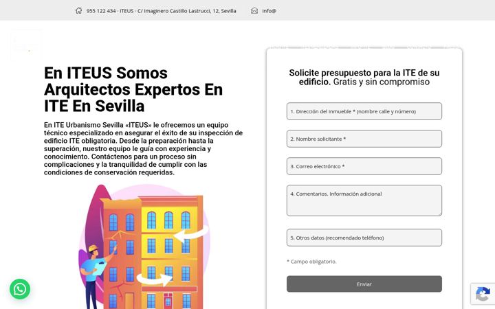 Screenshot of iteurbanismosevilla.com