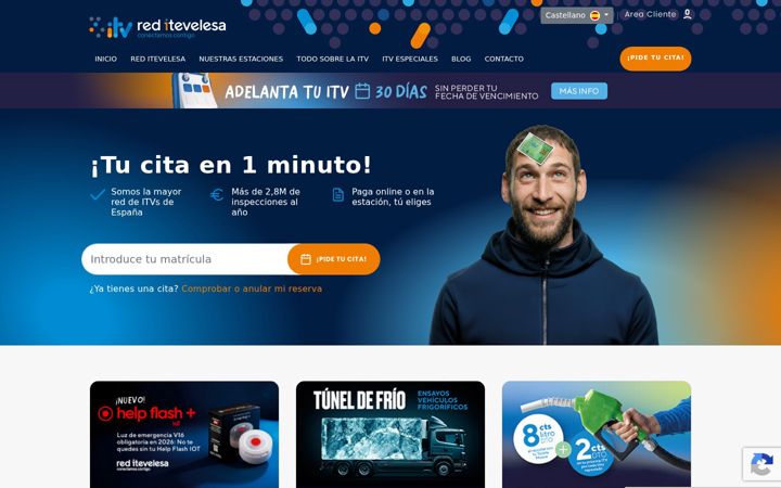 Screenshot of itevelesa.com