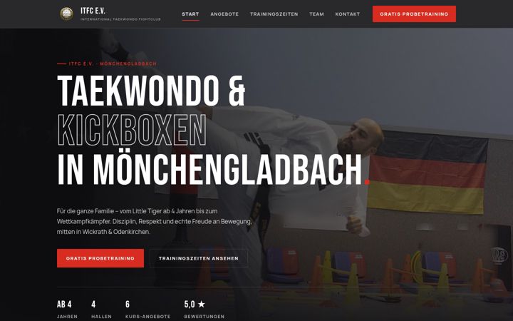 Screenshot of itf-club.com