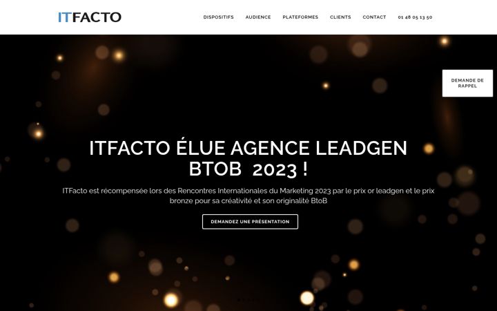 Screenshot of itfacto.com