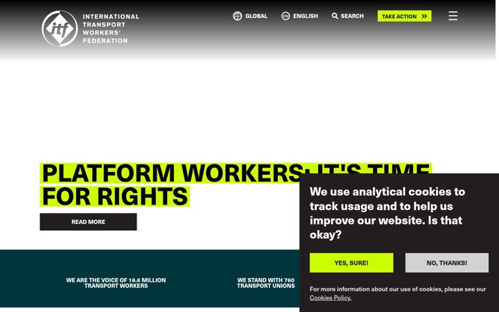 Screenshot of itfglobal.org