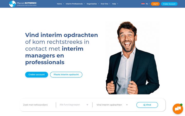 Screenshot of itfinder.nl