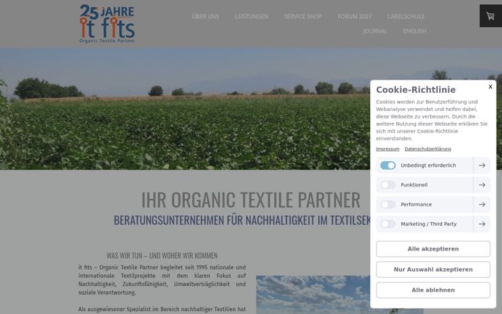 Screenshot of itfits.de