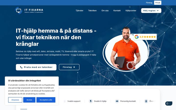 Screenshot of itfixarna.se