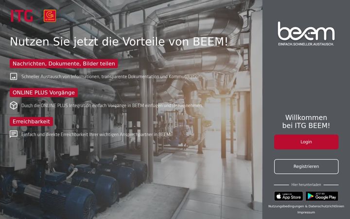 Screenshot of itgbeem.de