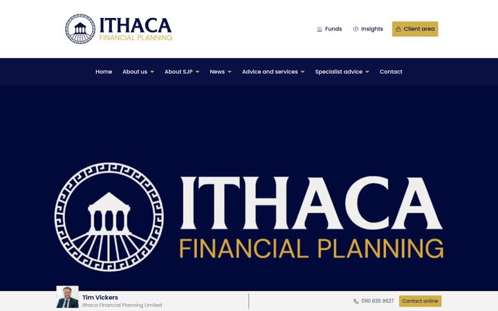 Screenshot of ithacafinancial.co.uk