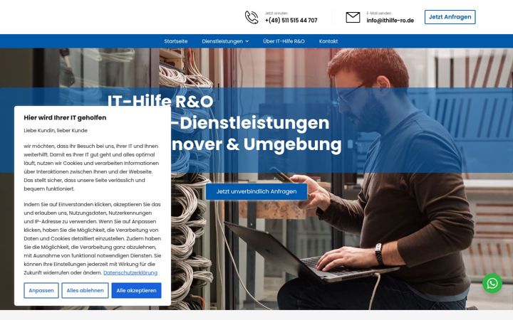 Screenshot of ithilfe-ro.de