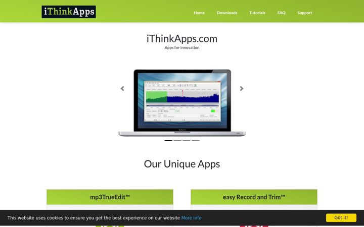 Screenshot of ithinkapps.com