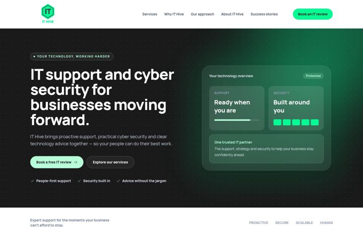 Screenshot of ithive.co.uk
