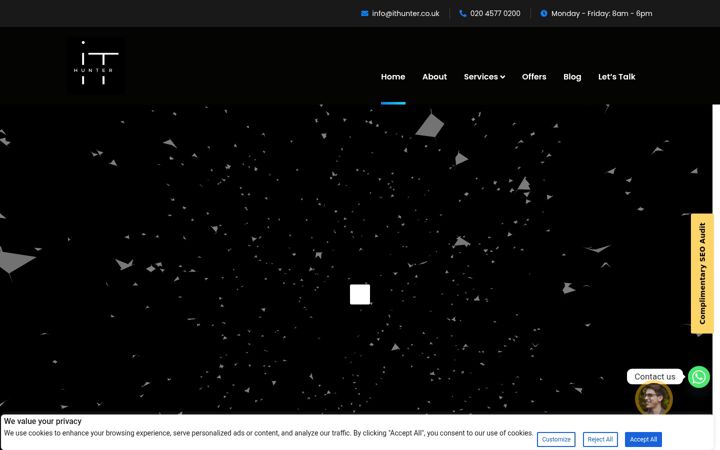 Screenshot of ithunter.co.uk