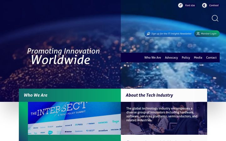 Screenshot of itic.org