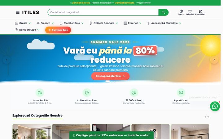 Screenshot of itiles.ro
