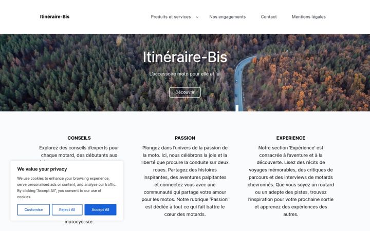 Screenshot of itineraire-bis.fr