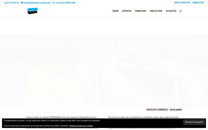 Screenshot of itineraires-avocats.fr