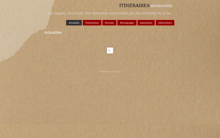Screenshot of itineraires-entrecoupes.ch