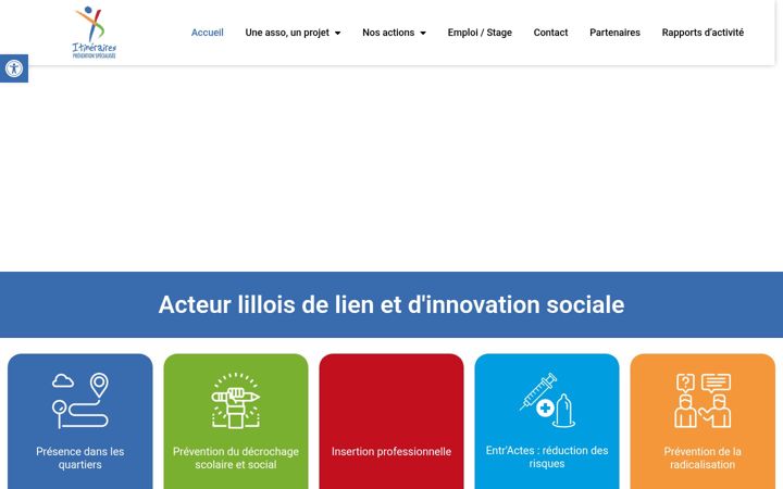 Screenshot of itineraires.asso.fr